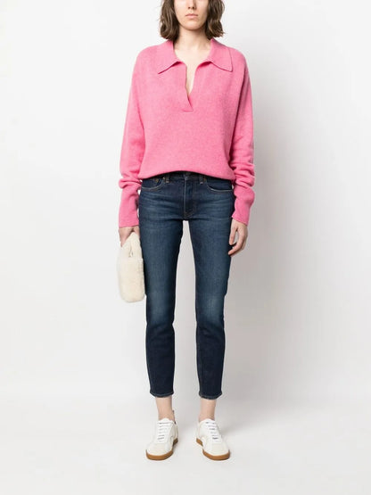 Mid-Rise Cropped Jeans
