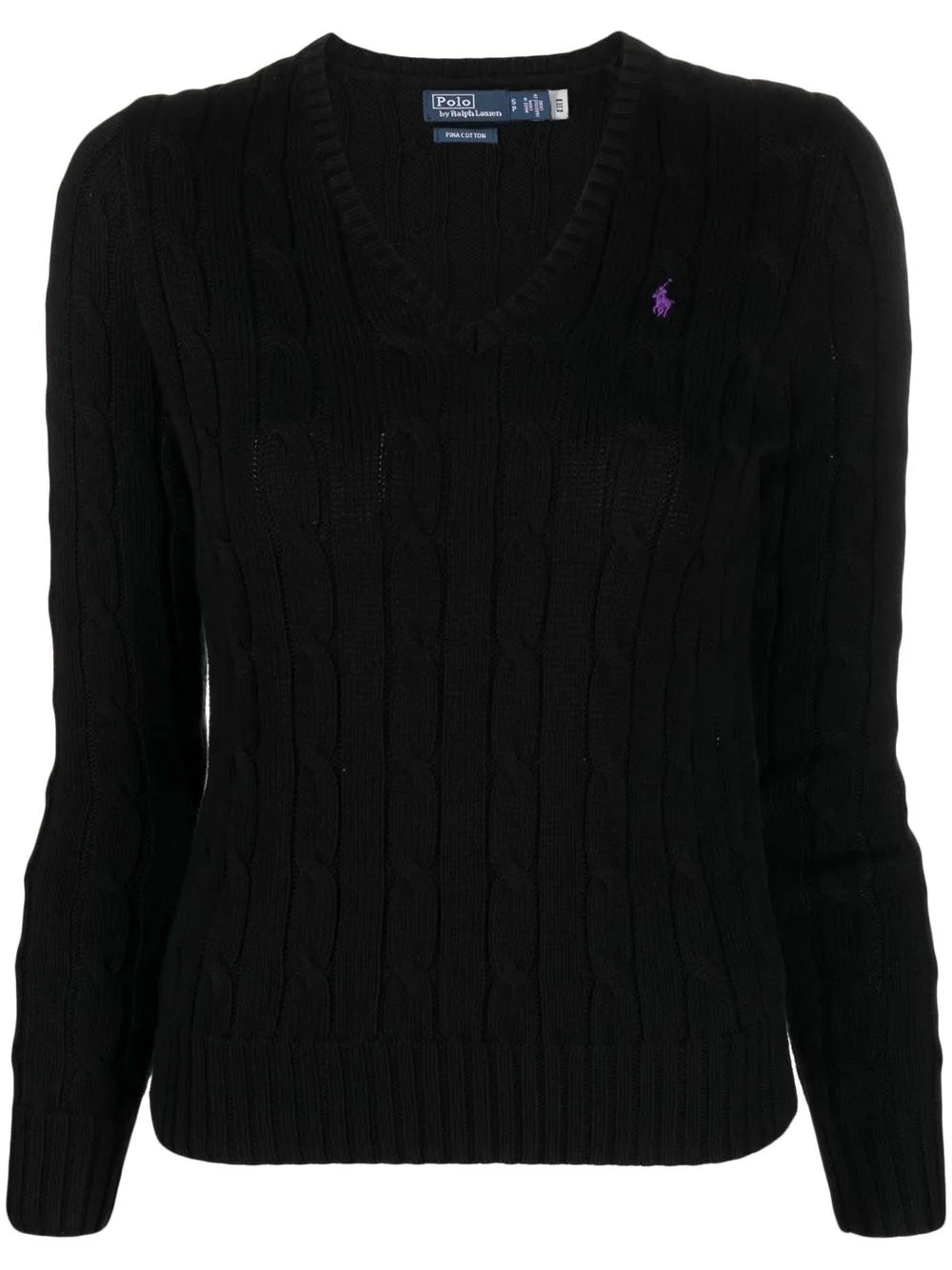 Kimberly Polo Pony Cable-Knit Jumper