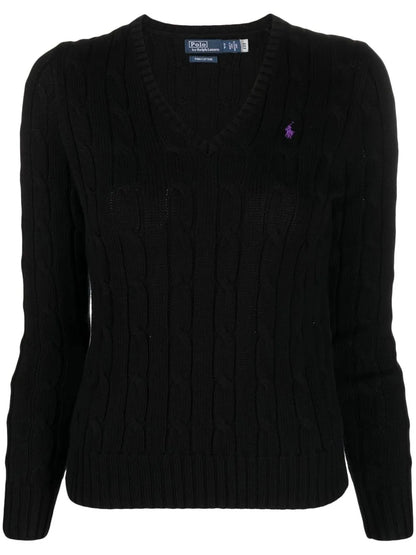 Kimberly Polo Pony Cable-Knit Jumper