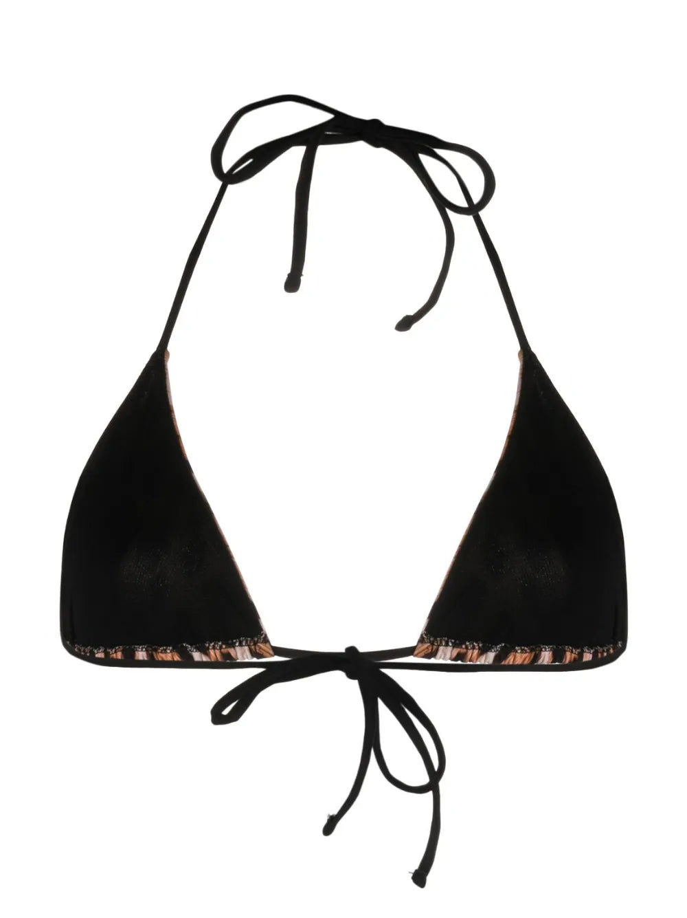 Leopard-Print Bikini Top
