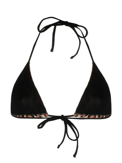 Leopard-Print Bikini Top