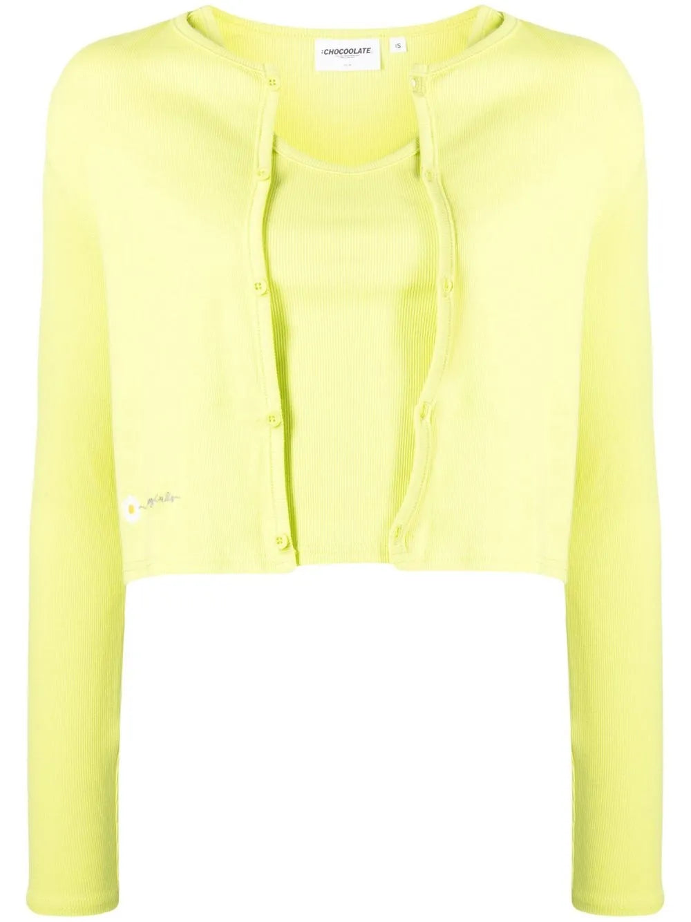 Double-Layer Cardigan Top