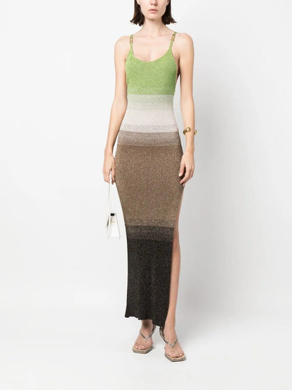 Ribbed-Knit Maxi Dress