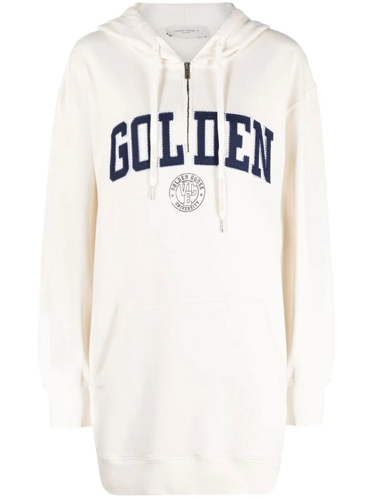 Logo Appliqué Hoodie Dress