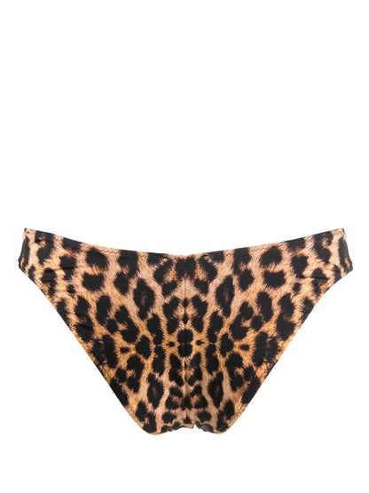 Leopard-Print Bikini Bottoms