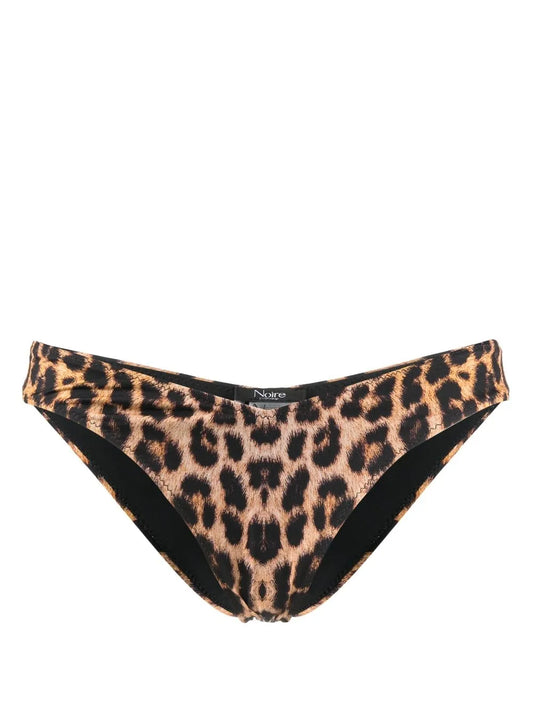 Leopard-Print Bikini Bottoms