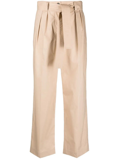 Lace-Up Wide-Leg Trousers