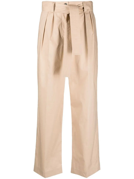 Lace-Up Wide-Leg Trousers