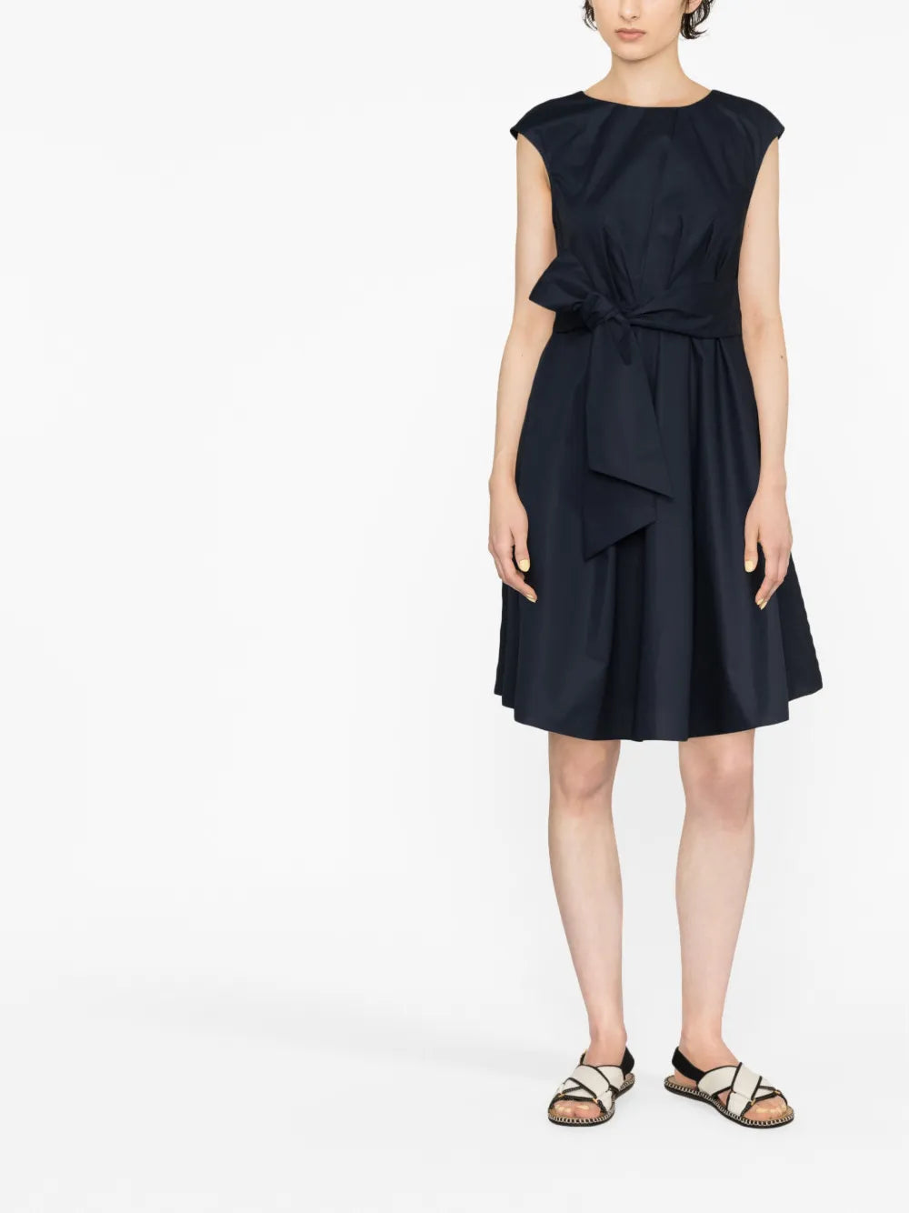Tie-Waist Midi Dress