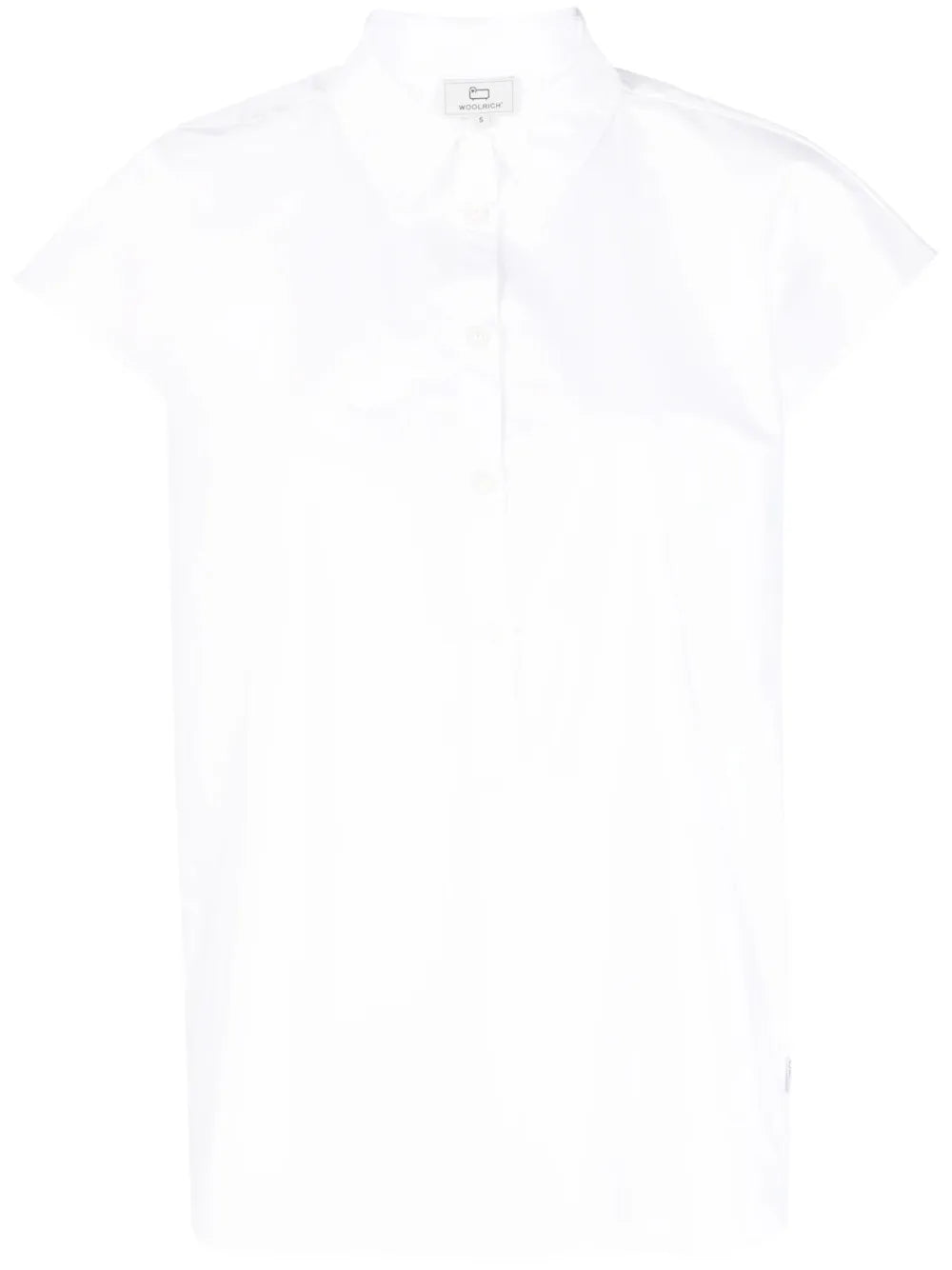 Cap-Sleeves Cotton Shirt