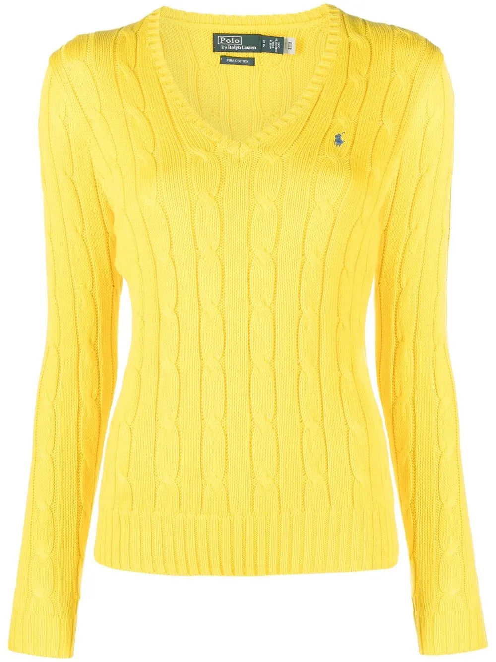 Kimberly Cable Knit V-Neck Jumper