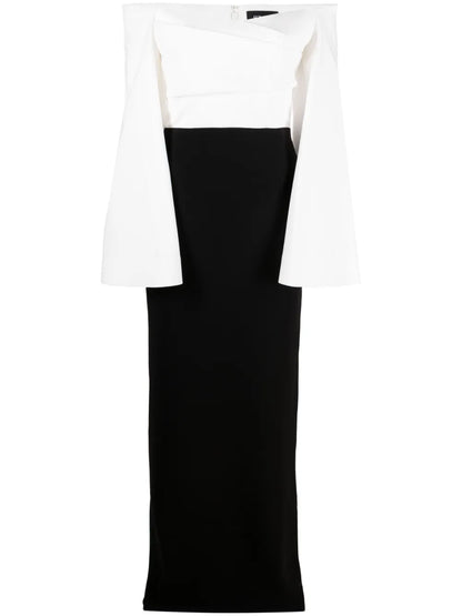 Eliana Wide-Sleeve Maxi Dress