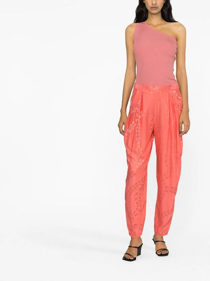 Pleated Tapered Trousers