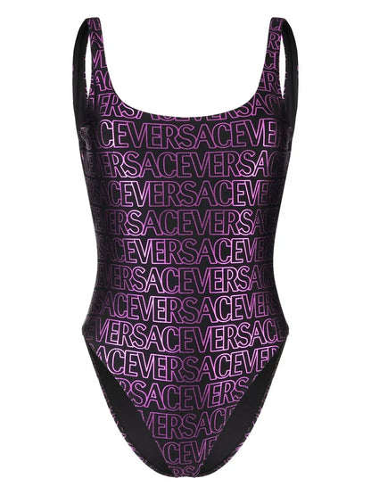 All-Over Logo-Print Swimsuit