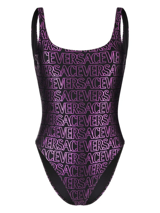 All-Over Logo-Print Swimsuit
