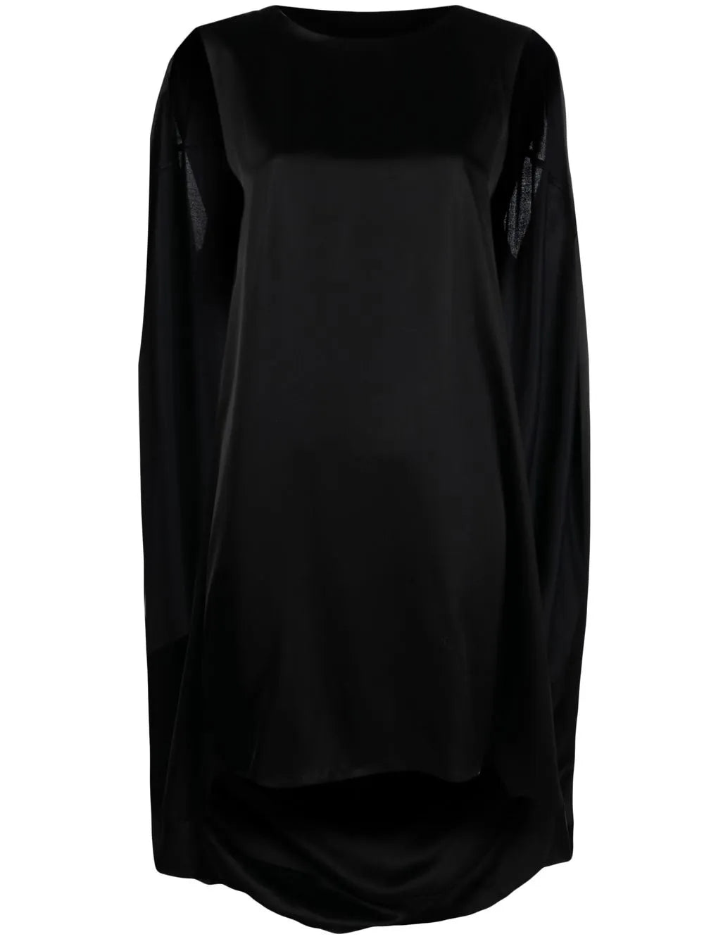 Cape-Detail Sleeveless Dress