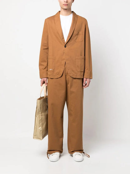 Logo-Print Wide-Leg Trousers