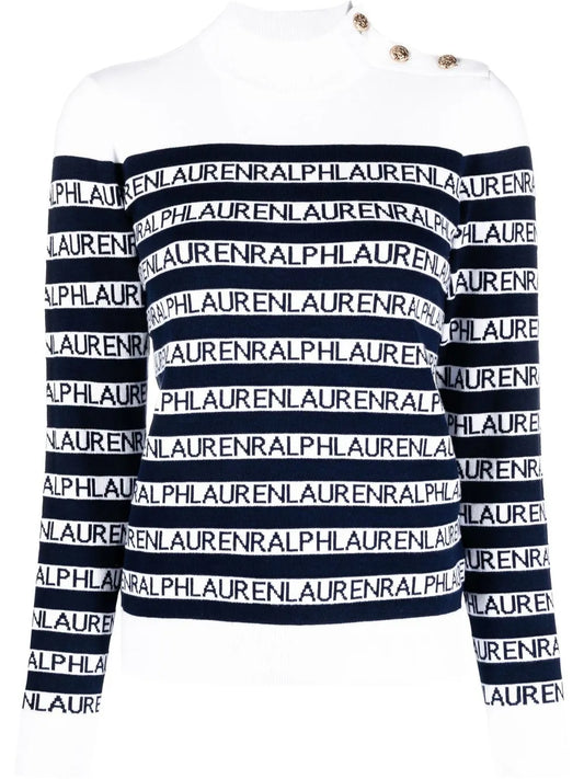 Striped Mock-Neck Jumper