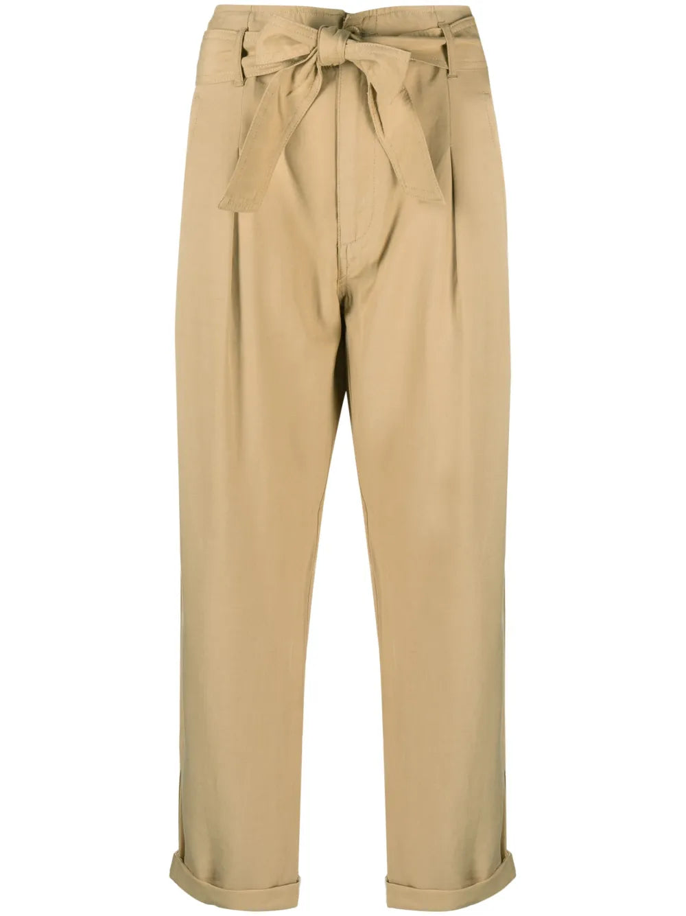 Alyndra Belted-Waist Cropped Trousers