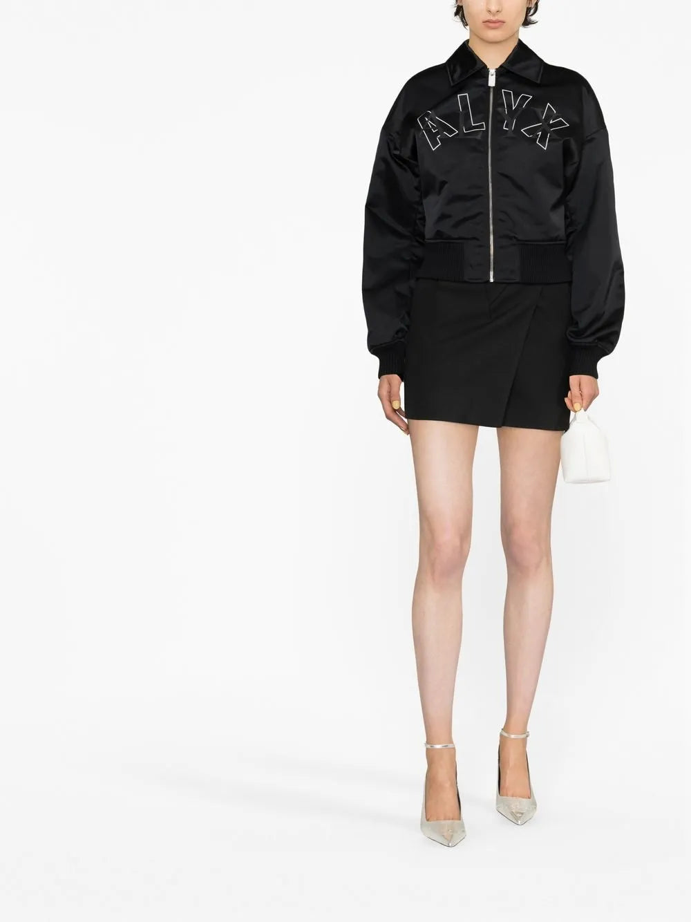 Embroidered Logo Bomber Jacket