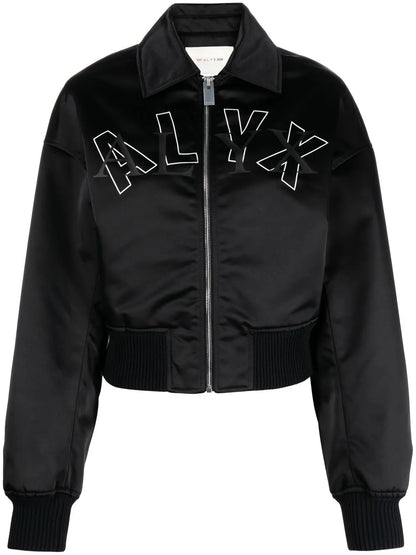 Embroidered Logo Bomber Jacket