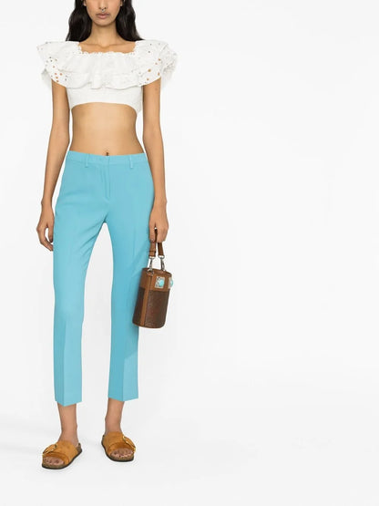 Cropped Tailored Trousers