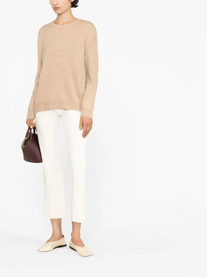 Mid-Rise Cropped Trousers
