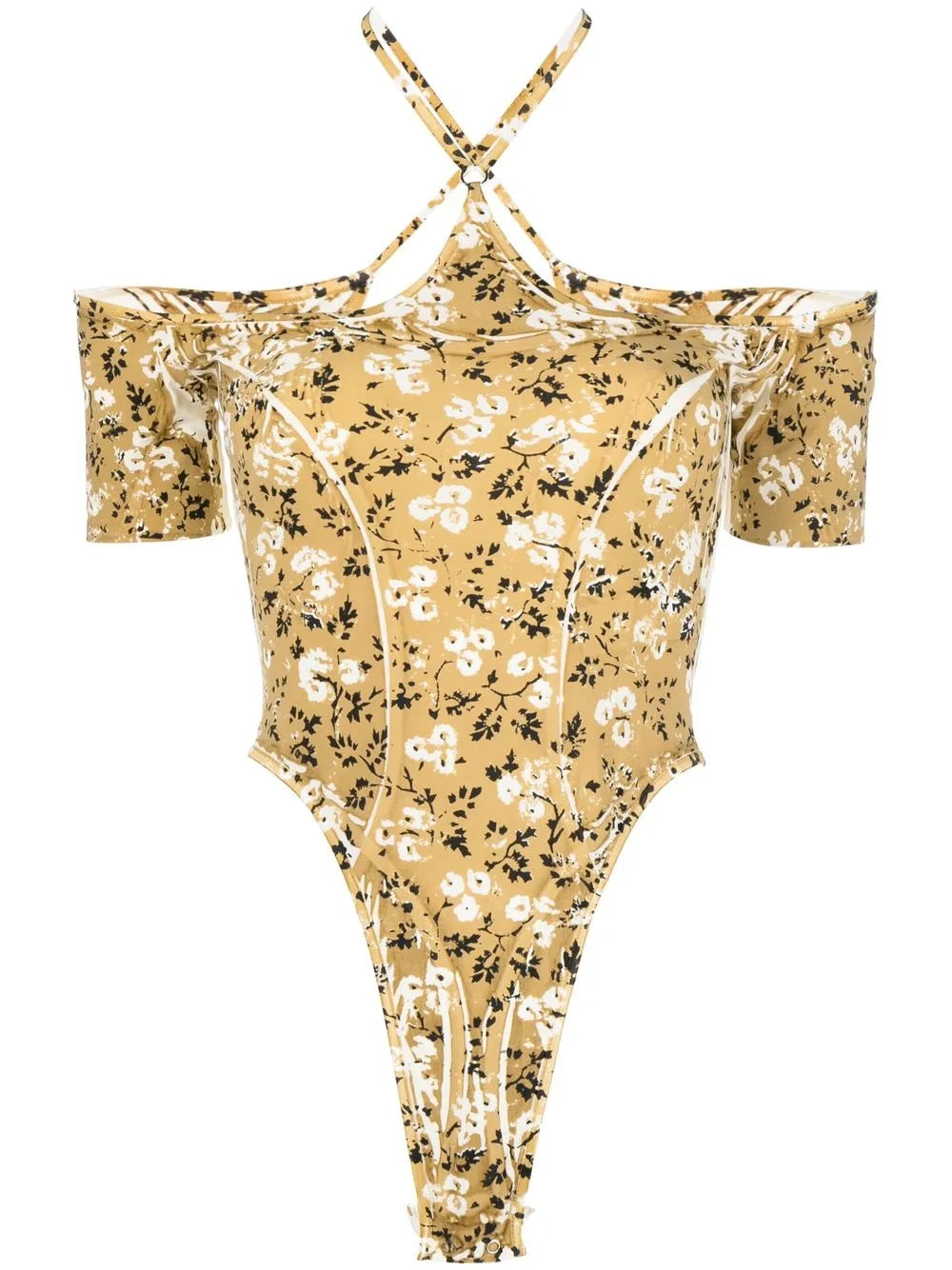 Floral-Print Halterneck Body