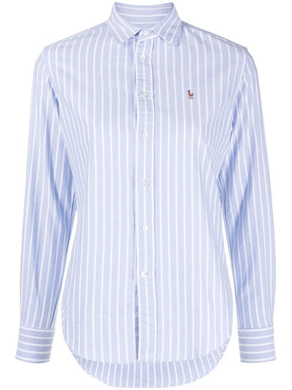 Polo Pony Motif Striped Shirt