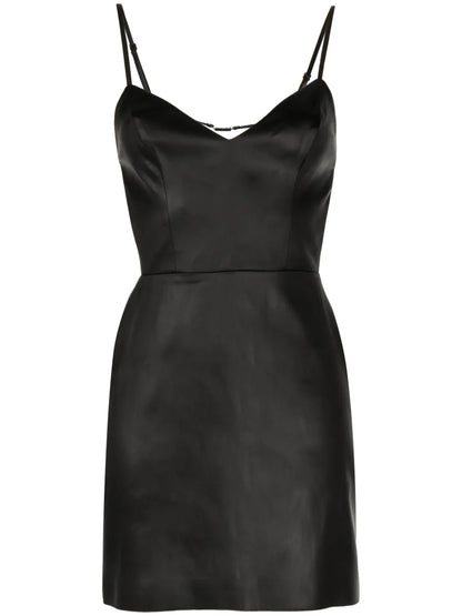 Ennis Faux-Leather Mini Dress