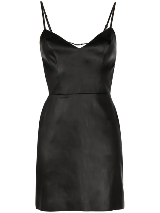 Ennis Faux-Leather Mini Dress