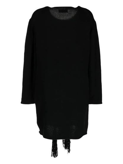 Oversized Intarsia-Knit Skeleton Jumper