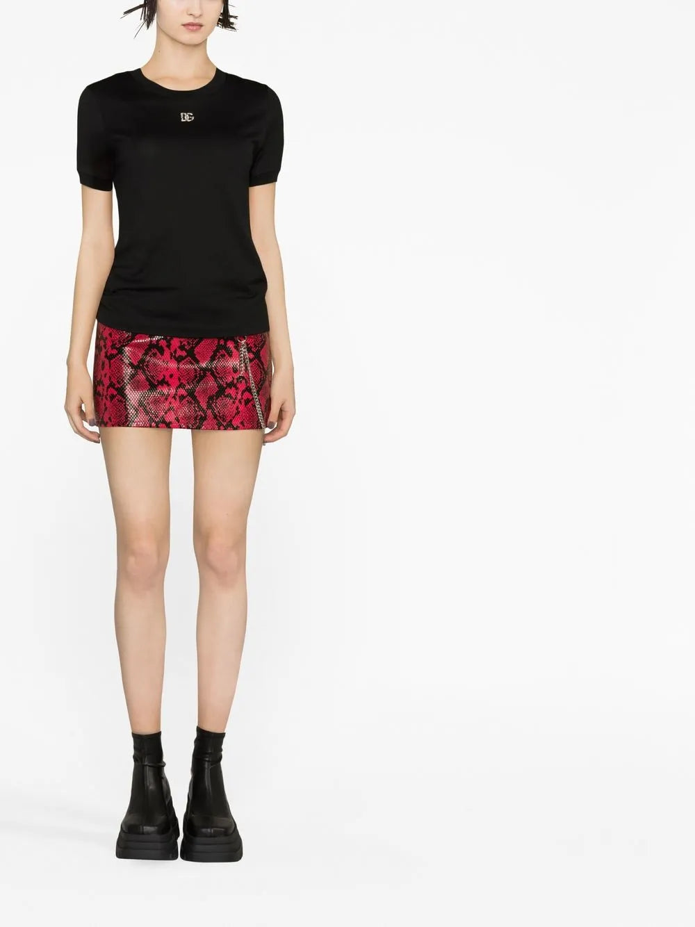 Crystal-Embellished Round-Neck T-Shirt