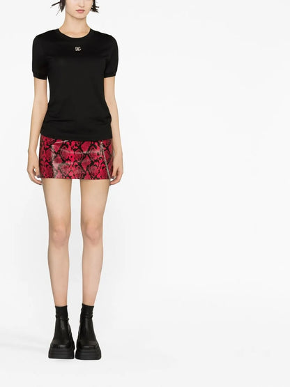 Crystal-Embellished Round-Neck T-Shirt