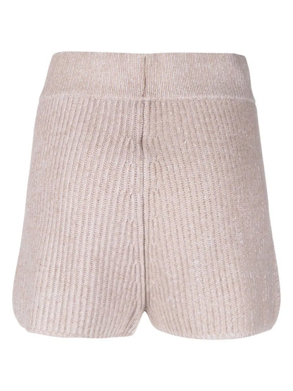 Ribbed Cashmere Shorts