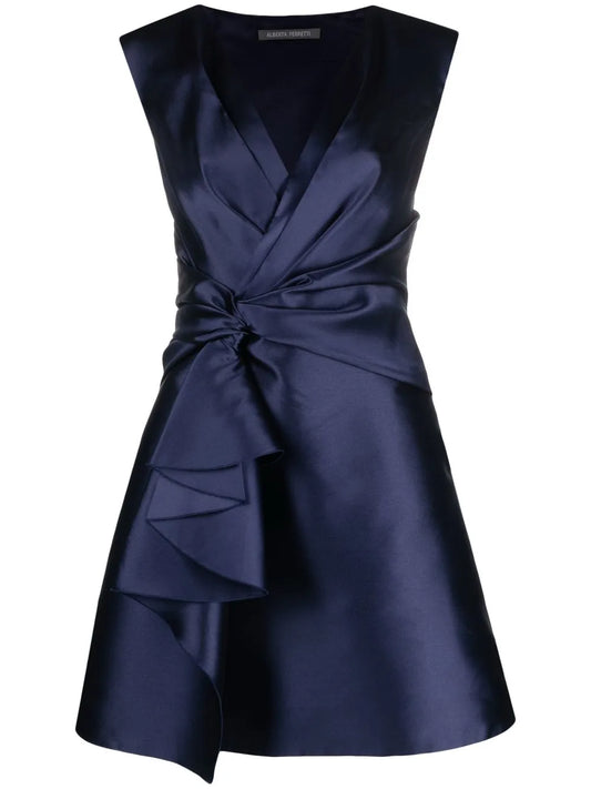 Sleeveless Pinched-Waist Dress