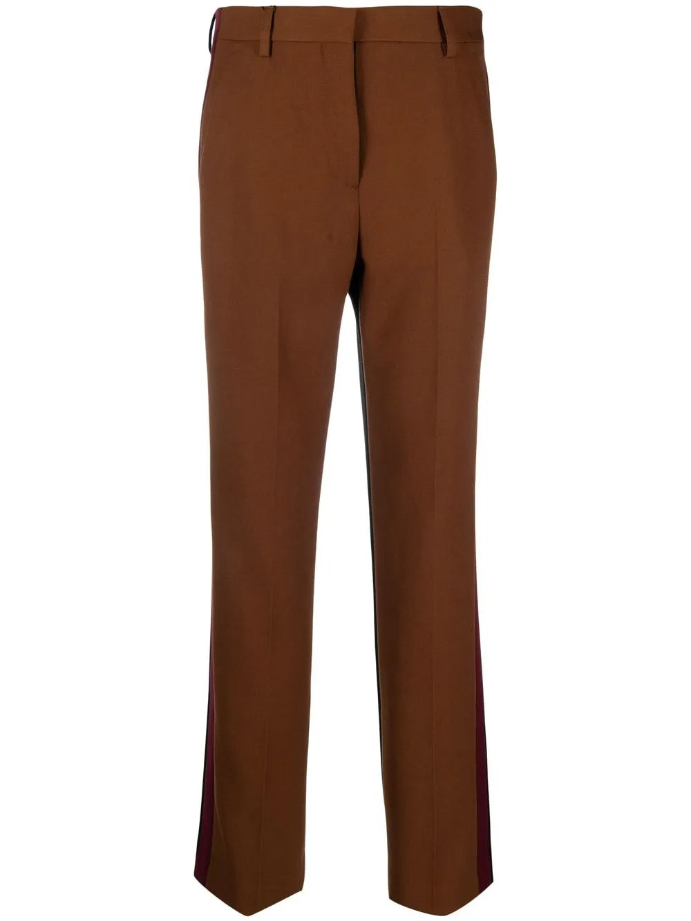 High-Waist Wool-Blend Trousers