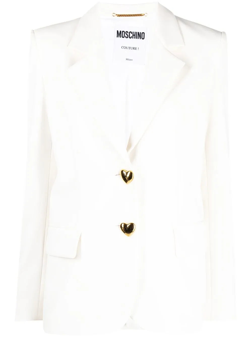 Heart-Shaped Buttons Blazer