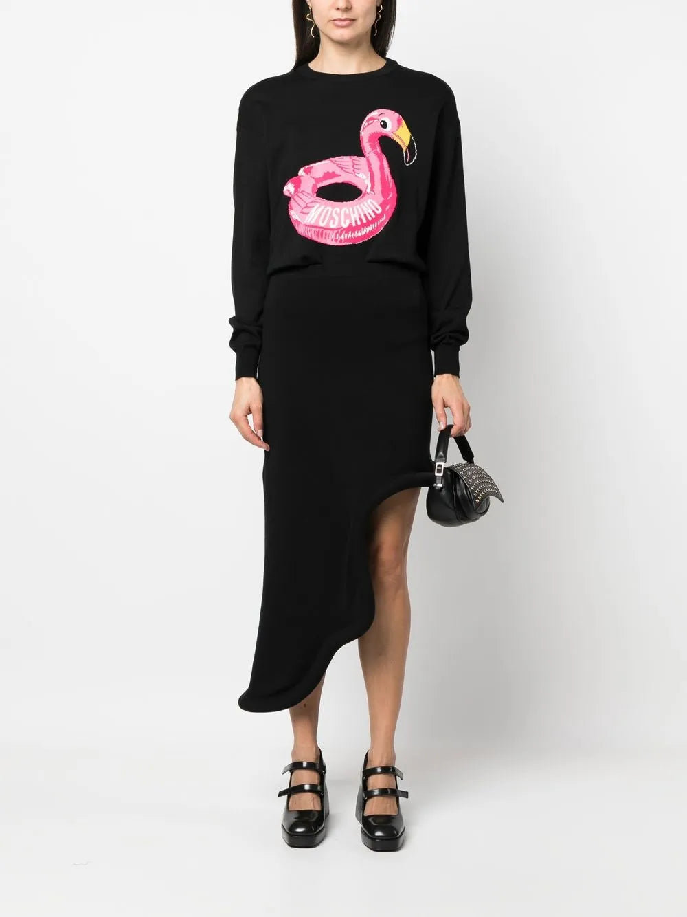 Intarsia-Knit Logo Jumper