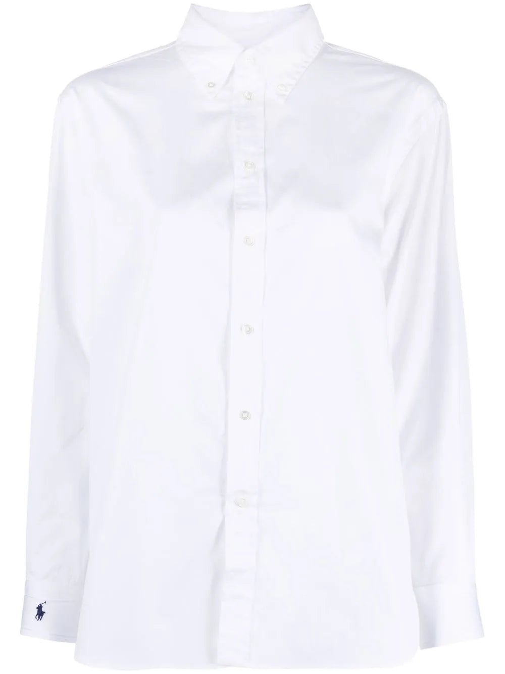 Button-Fastening Long-Sleeve Shirt