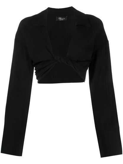 Twist-Detail Cropped Top