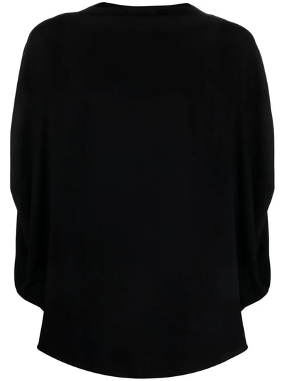 Mock-Neck Sleeveless Blouse