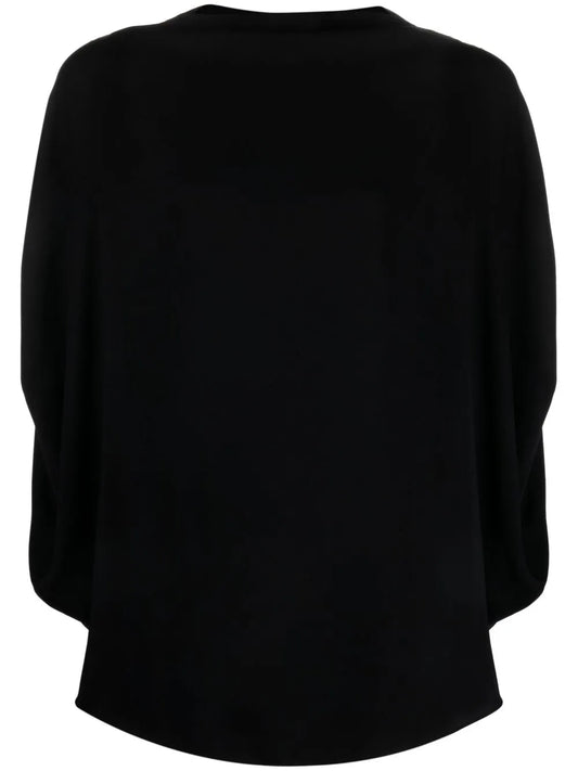 Mock-Neck Sleeveless Blouse