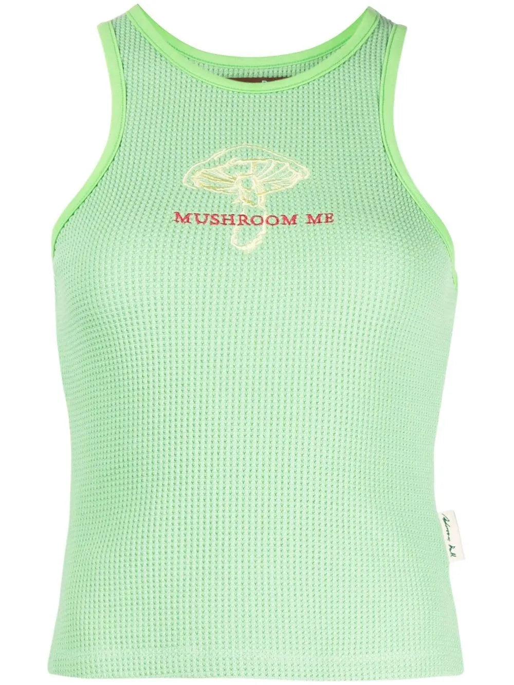 Embroidered-Motif Tank Top