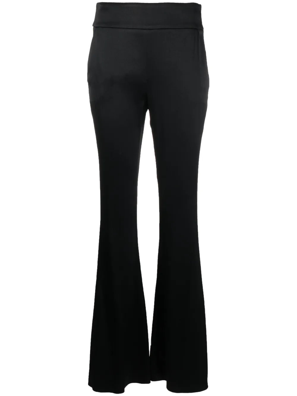 High-Waisted Flared Trousers