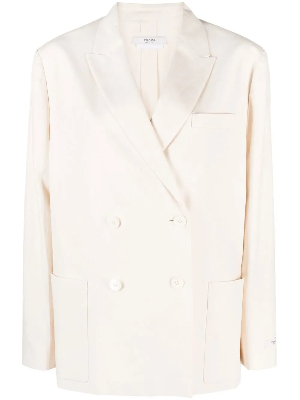 Double-Breasted Button Blazer