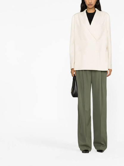 Double-Breasted Button Blazer