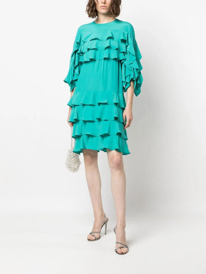 Ruffled Shift Dress