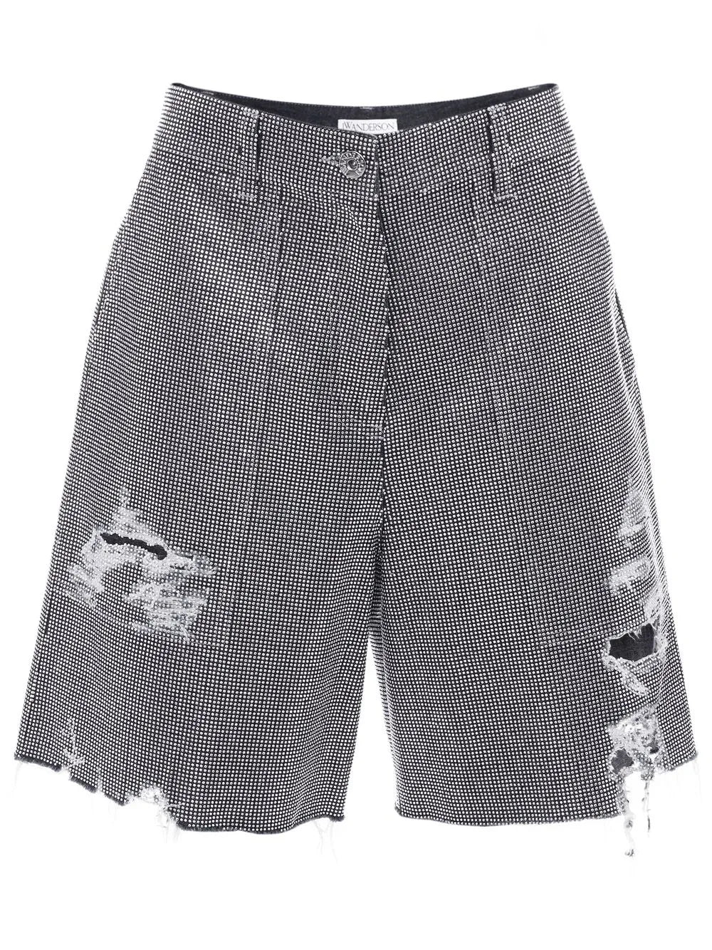 Studded Cotton Shorts
