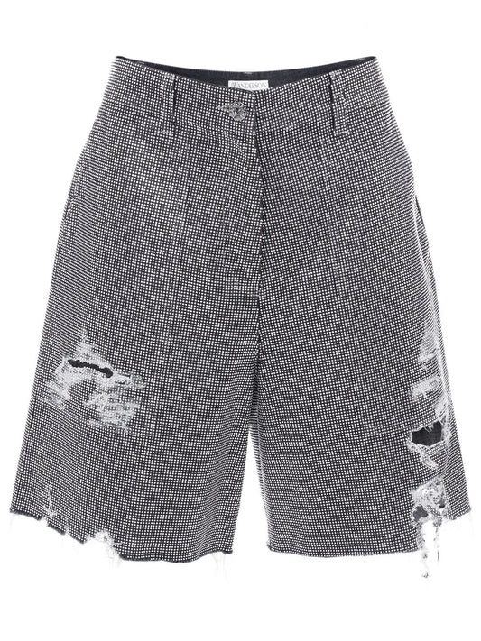 Studded Cotton Shorts